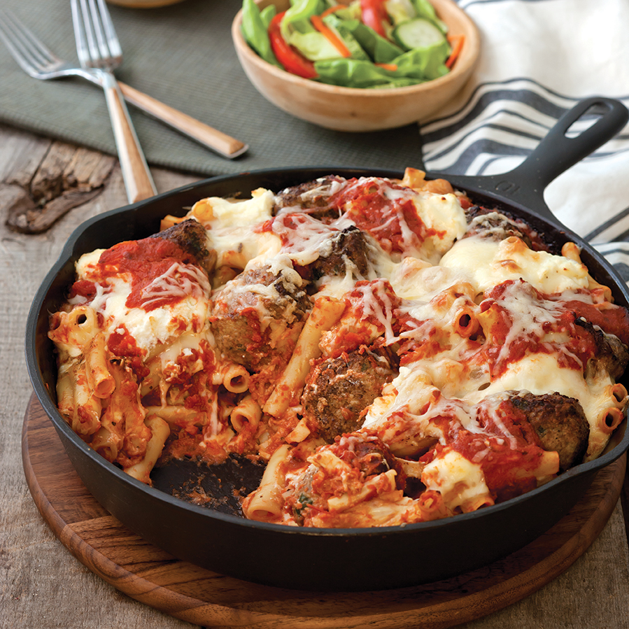 Baked Ziti with Meatballs