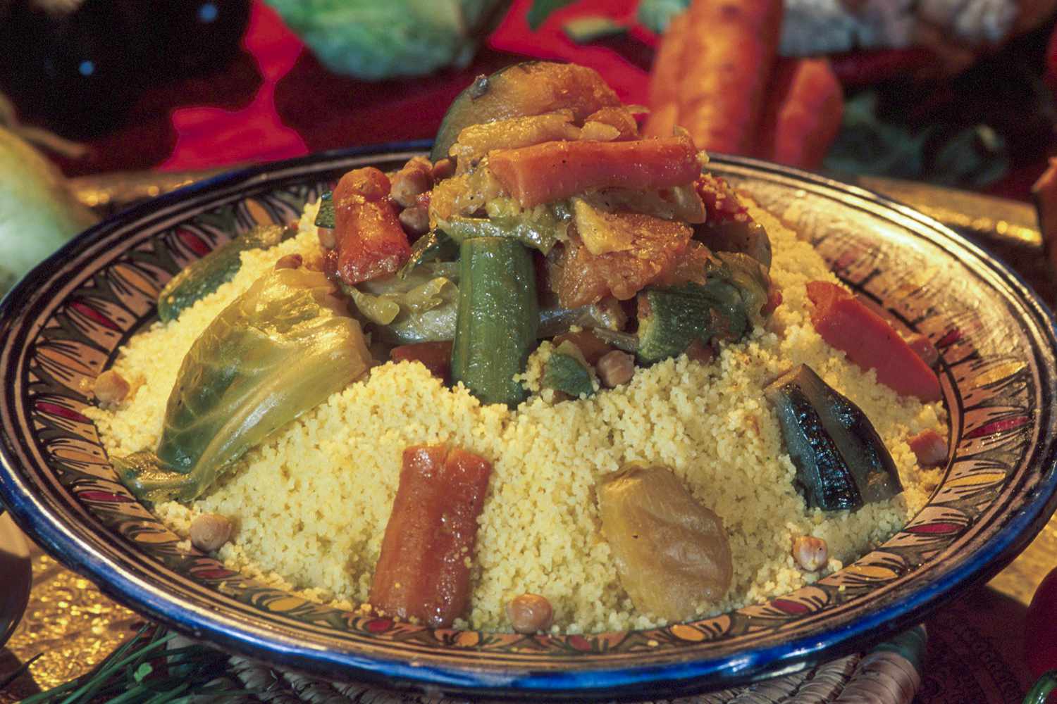 Moroccan Couscous with Meat or Chicken